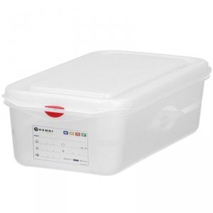 Pojemnik spożywczy GN 1/3 z etykietą pokrywką 4 l 325x176x100 mm