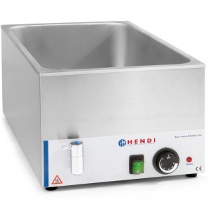 Bemar nastawny elektryczny wodny do GN1/1 150mm z kranikiem - Hendi 238912