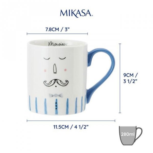 Mikasa Lord Kubek Porcelanowy 280 ml