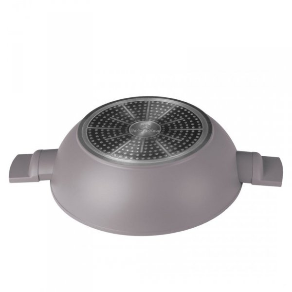 WOK TYTANOWY Z POKRYWĄ 30cm BERLINGER HAUS BH-8095 TAUPE
