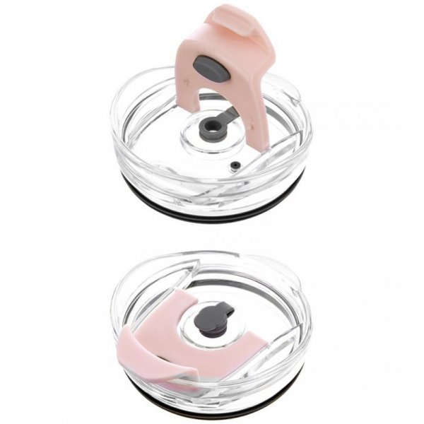 STALOWY KUBEK TERMICZNY TERMOS 1200ml Z RĄCZKĄ I SŁOMKĄ ORION 112283 RÓŻOWY