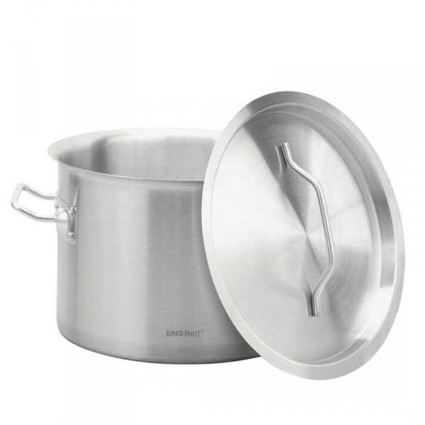 GARNEK GASTRONOMICZNY Z POKRYWĄ STALOWĄ Ø25cm 9L KINGHOFF KH-2021