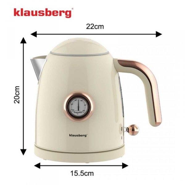 CZAJNIK ELEKTRYCZNY 1L Z TERMOMETREM KLAUSBERG KB-9018