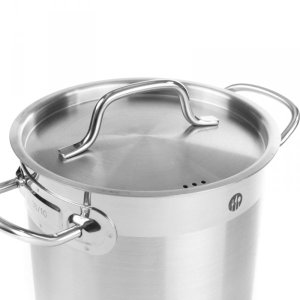 Garnek wysoki Profi Line z pokrywką dno Sandwich 16 l śr. 280 x 260 h - Hendi 832509