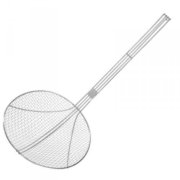 Cedzak sitko do smażenia w głębokim oleju ze stali nierdzewnej śr. 240 mm - Hendi 640807