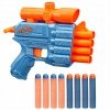 Pistolet wyrzutnia do 20m NERF dla dziecka 4-lufowy magazynek + 8x STRZAŁKA