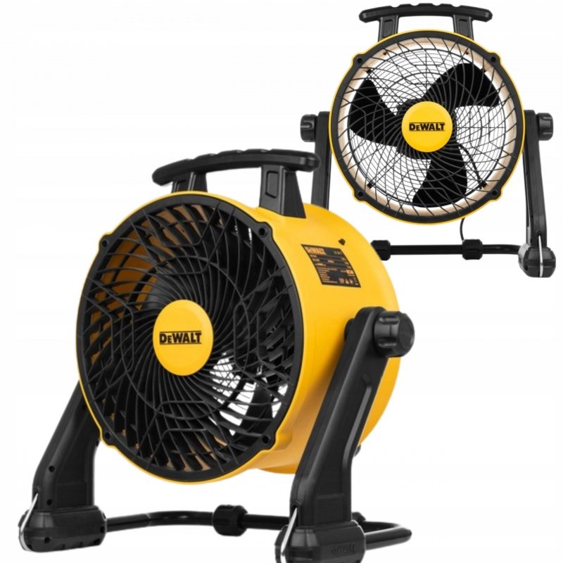 Wentylator podłogowy wiatrak budowlany przemysłowy 120W 40cm 60dB DeWalt