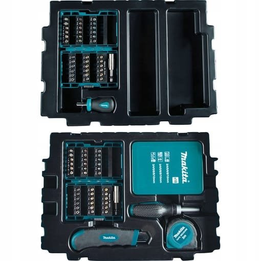 MEGA zestaw AKCESORII BITÓW WIERTEŁ Makita B-49725