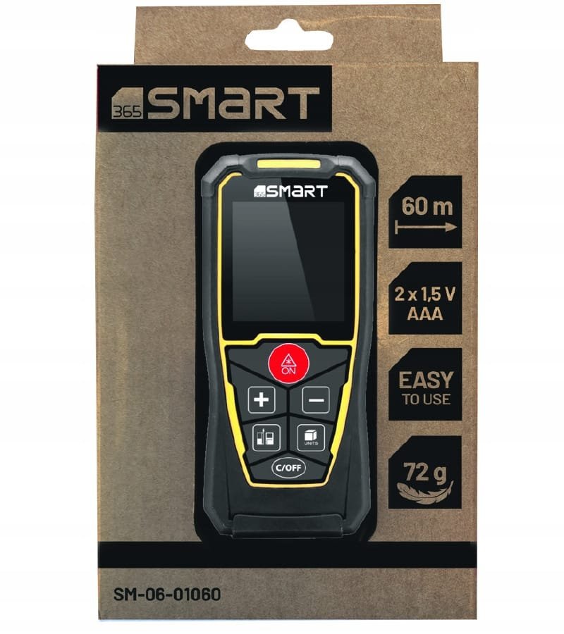 DALMIERZ LASEROWY miernik odległości 60m SMART