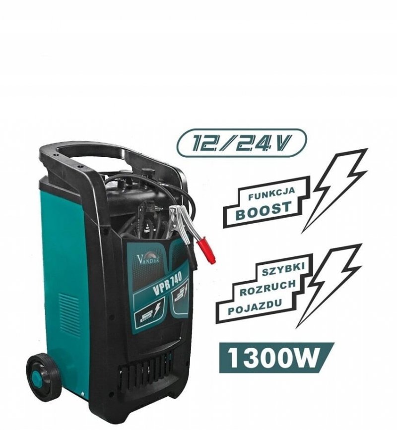 PROSTOWNIK samochodowy transformatorowy1600W z rozruchem 12V/24V Vander