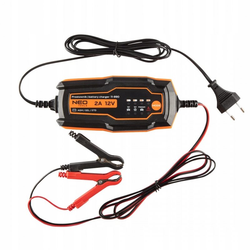 NEO 11-890 Prostownik automatyczny 2A/35W, 4-60Ah