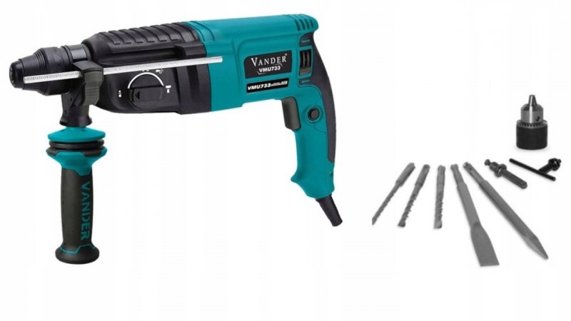 Młotowiertarka SDS Plus 850W VANDER + Wiertła