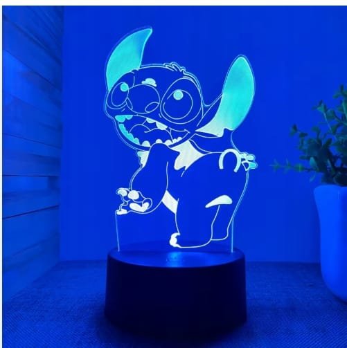 Lampka Nocna 3D LED Stitch – Magiczna Dekoracja i Idealny Prezent!