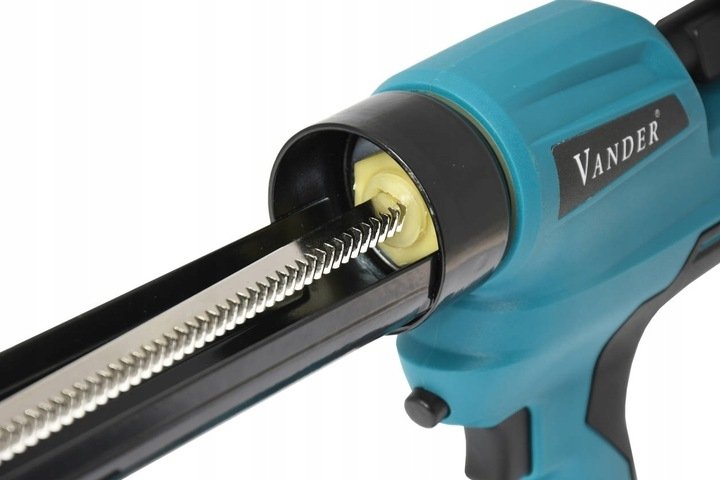 PILSTOLET WYCISKACZ do silikonu mas kleju akumulatorowy AKU+ 18V Vander