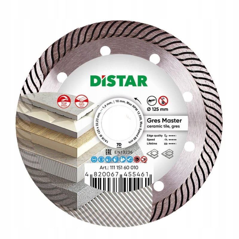 Tarcza do Gresu Ceramiki 125mm DISTAR GRES MASTER