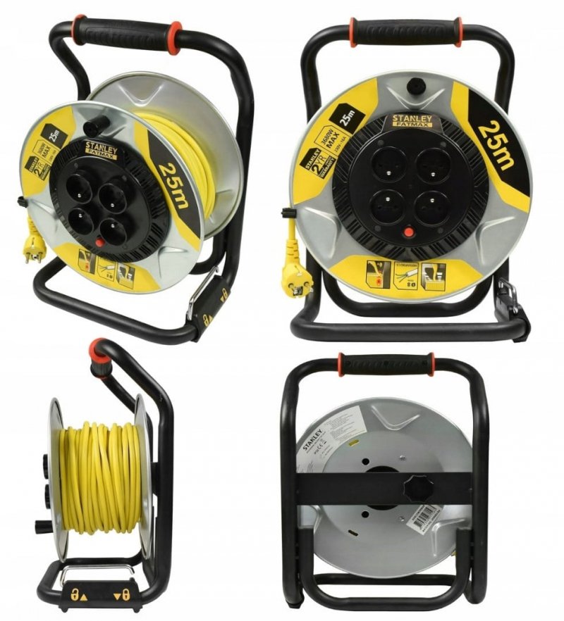 Przedłużacz bębnowy 25m 3x1,5mm IP20 16A STANLEY