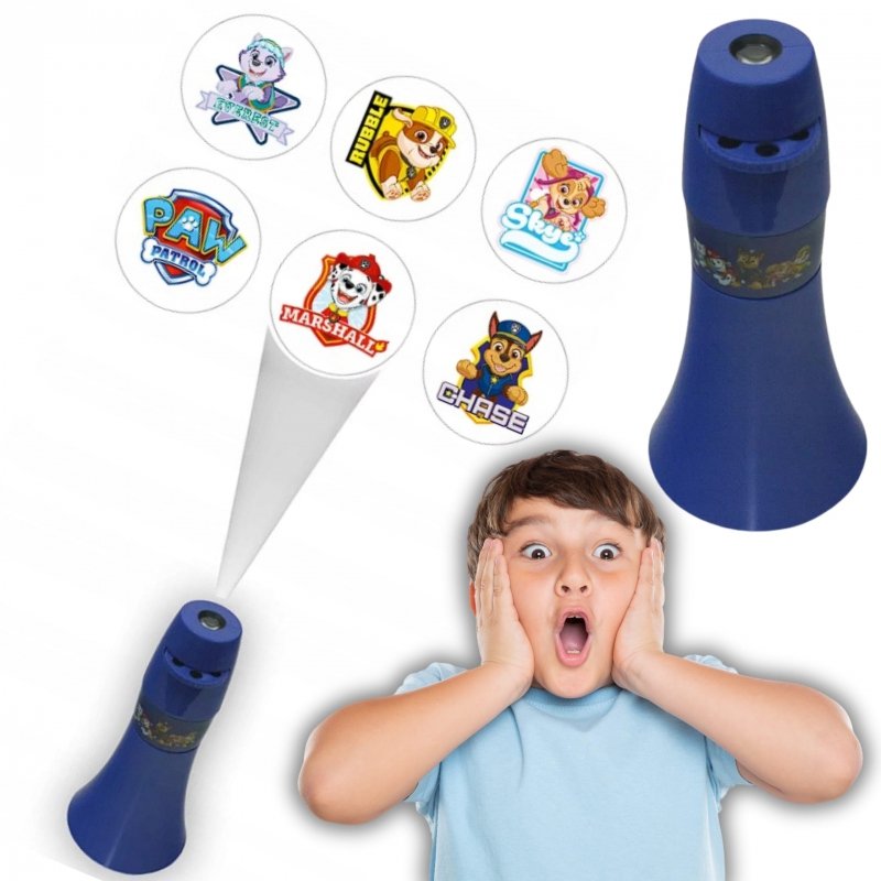 Lampka Projektor Kieszonkowy Psi Patrol Magiczna Zabawa dla Twojego Dziecka