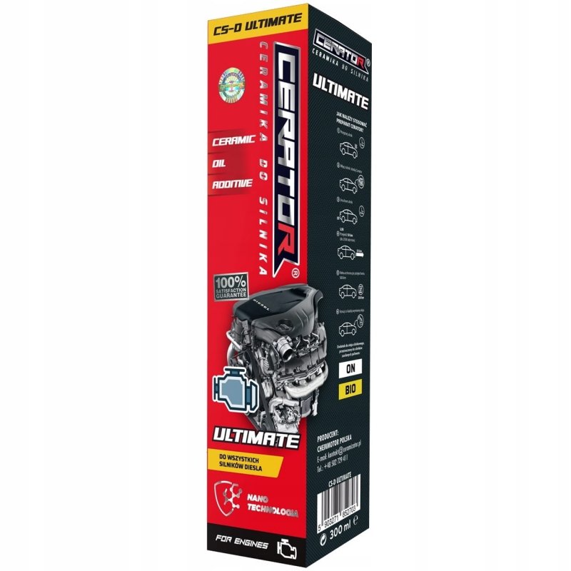 CERATOR CS-B ULTIMATE 300ml – Zaawansowana ochrona i regeneracja silnika
