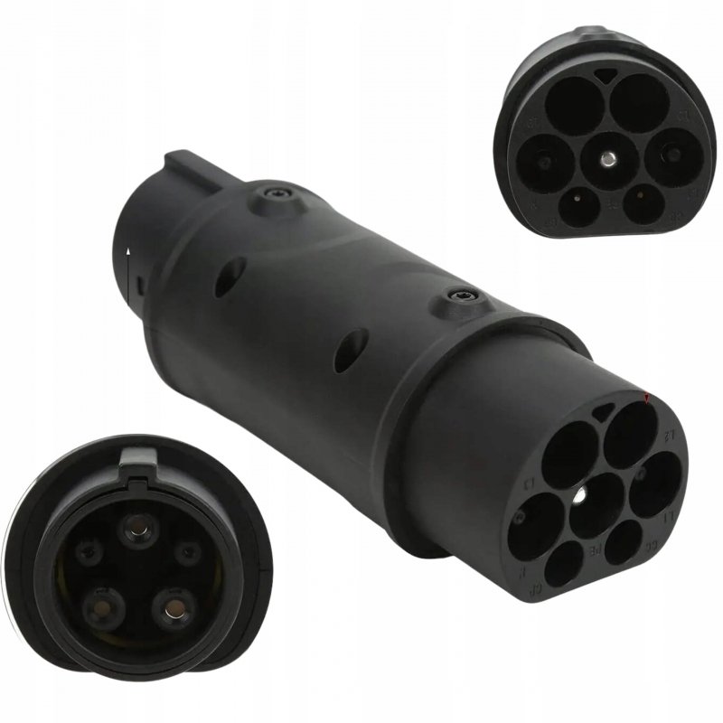 Adapter Ładowania EV Typ 2 EU do Typ 1 USA 32A 7.2KW 110V-250V AC