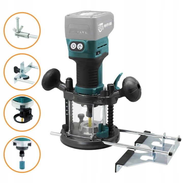 FREZARKA Górnowrzecionowa akumulatorowa AKU+ 18V 5,0Ah 6/8mm Vander