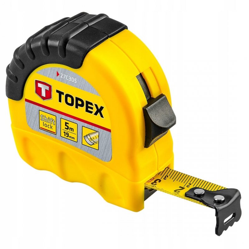 TOPEX 27C305 Miara zwijana stalowa 5 m x 19 mm