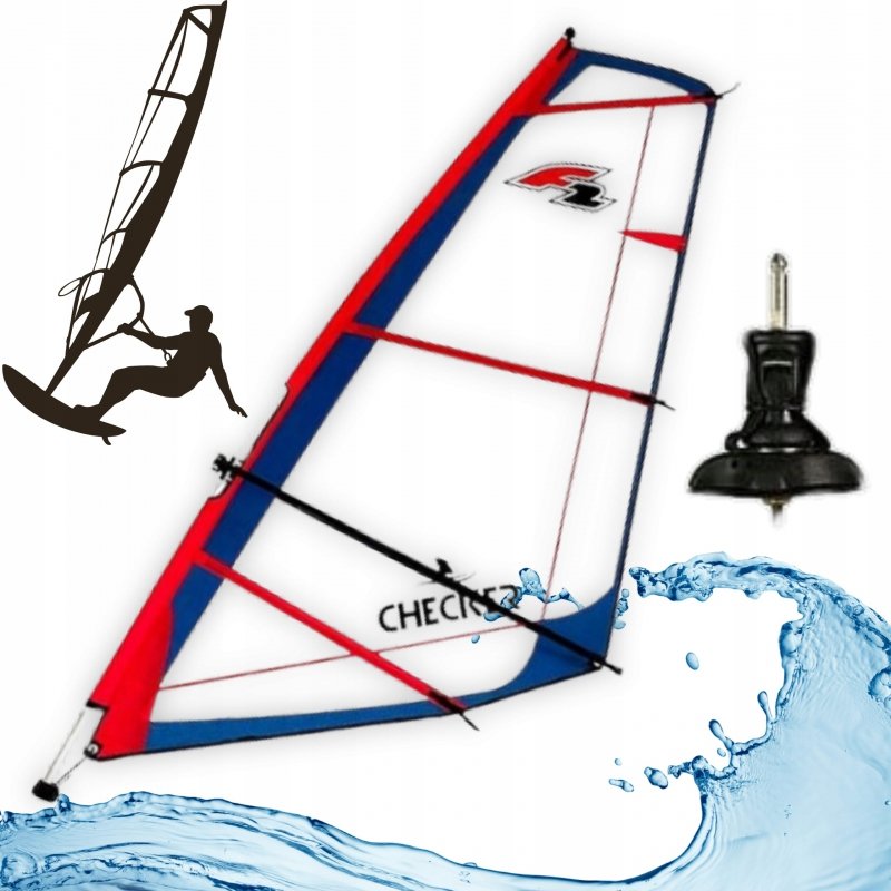 Żagiel Pędnik do Windsurfingu WindSupów 3,5m2 F2 CHECKER RIGG + TORBA