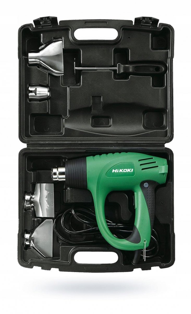 HITACHI HIKOKI Opalarka dwubiegowa 2000W 450-600°C + 5 x Dysza + Walizka