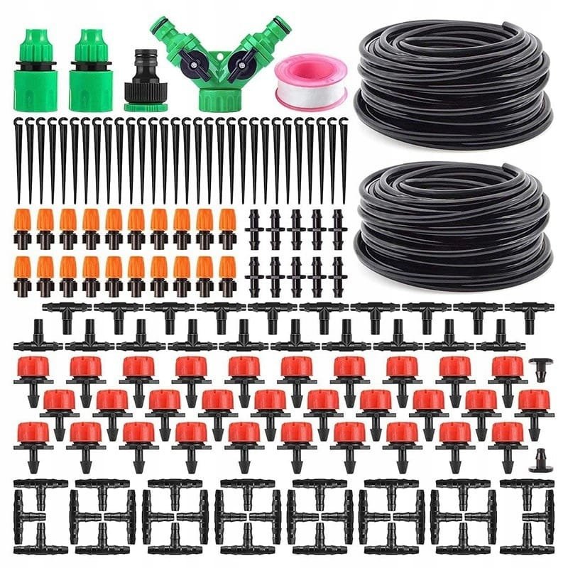 Zestaw do nawadniania kropelkowego 30m DIY 149el do Ogrodu Szklarni Growbox