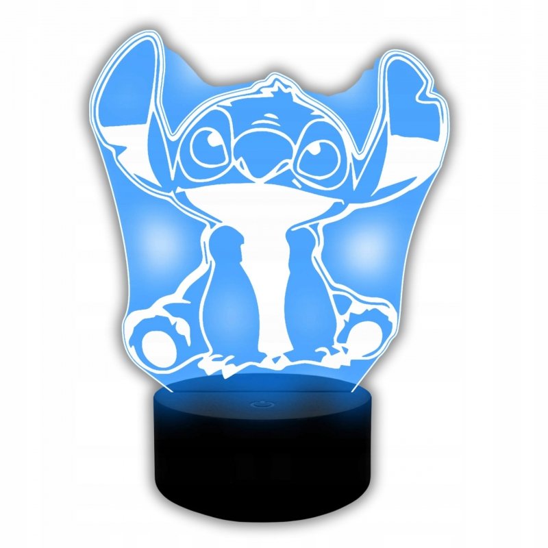Lampa Nocna 3D LED Stitch – Magiczne Światło w Twoim Pokoju Idealny Prezent