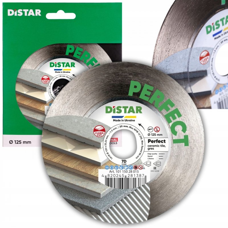 Tarcza diamentowa 125mm Distar Perfect GRES - Perfekcja w Każdym Cięciu!
