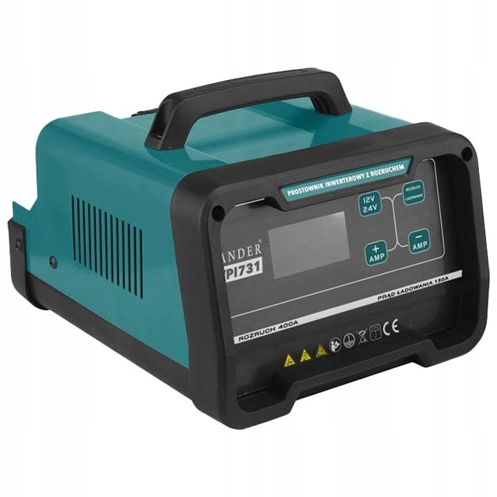 Prostownik samochodowy inwerterowy z funkcją rozruch 400A, 12V/24V 230V