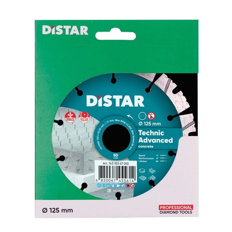 DISTAR Tarcza diamentowa 125mm TECHNIC ADVANCE