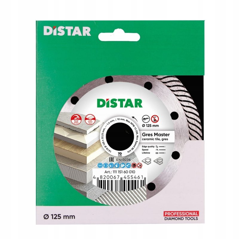 Tarcza do Gresu Ceramiki 125mm DISTAR GRES MASTER
