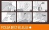 Statyczna folia okienna 90x150 Kryształowe Kwiaty