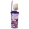 BUTELKA Bidon FROZEN 3D kraina lodu z rurką 360ml