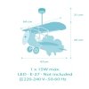 Lampa samolot dwupłatowiec Trzy Kolory