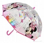 Parasolka Myszka Mini przezroczysta Minnie Mouse New