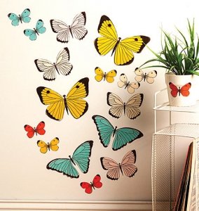 Naklejki duże pastelowe motyle