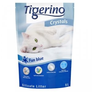 Żwirek Tigerino Crystals Fun Blue 5l silikonowy drobniutki