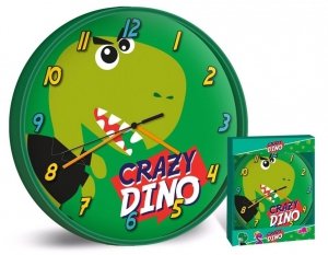 Zegar ścienny Dinozaur Dinozaury zielony