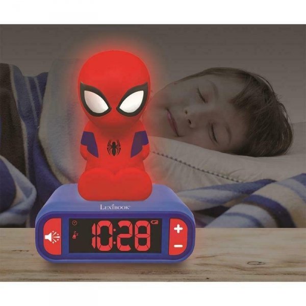 Budzik Lampka nocna SpiderMan zegar
