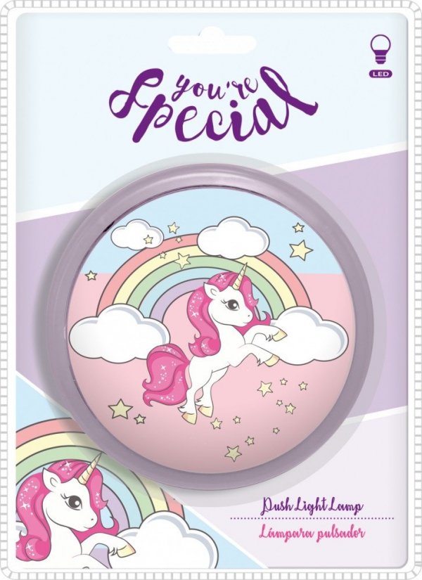 Lampka push na baterie UNICORN Jednorożec