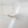 Lampa wisząca Omai z tkaniny na sznurze w kolorze mus terracota