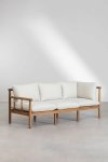 zestaw ogrodowy meble do ogrodu Alvin SKLUM komplet sofa, fotel i stolik z drewna akacjowego