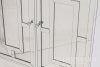 Wytworna drewniano-szklana komoda lustrzana do gabinetu salonu sypialni