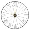 Zegar ścienny metalowy czarno złoty 70 cm