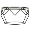 Stolik kawowy Diamond 70 cm czarno-biały