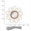 Wiklinowe lustro kwiat 38 cm