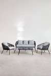 meble ogrodowe w zestawie Ariza sofa, stolik i fotel ogrodowe meble komplet