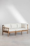 3-osobowa sofa i stolik kawowy z drewna akacjowego zestaw mebli ogrodowych na taras Alvin